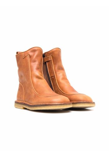 Pèpè side zip boots - Braun