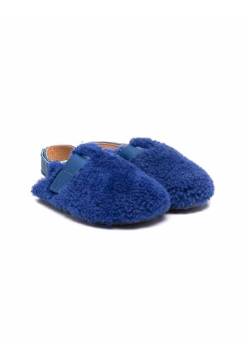 Pèpè Slingback-Slipper mit Shearling - Blau