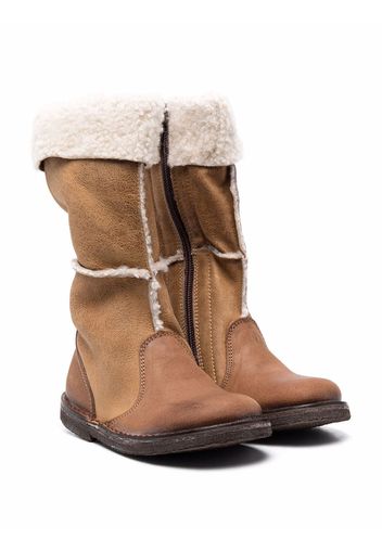 Pèpè Schneestiefel mit Shearling-Futter - Braun