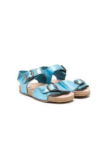 Pèpè Sandalen im Metallic-Look - Blau