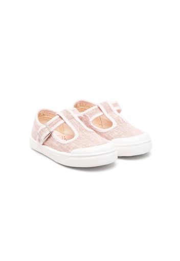 Pèpè Sneakers aus Hanf mit Schnalle - Rosa