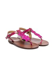 Pèpè star-detail leather sandals - Rosa