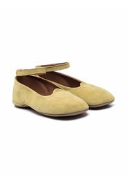 Pèpè suede ankle-strap ballerinas - Grün