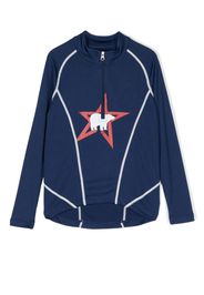 Perfect Moment Kids Fleece-Sweatshirt mit Reißverschluss - Blau