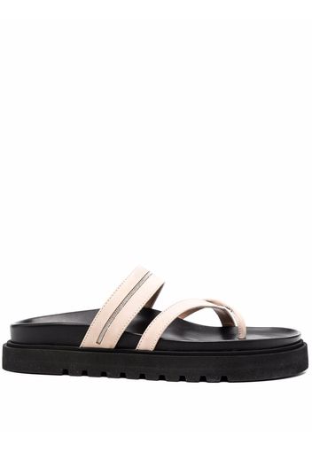 Peserico platform slip-on sandals - Nude