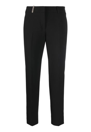 Peserico Klassische Cropped-Hose - Schwarz