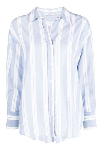 Peserico striped spread-collar shirt - Blau