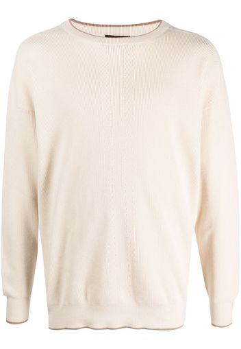 Peserico ribbed long-sleeve jumper - Nude