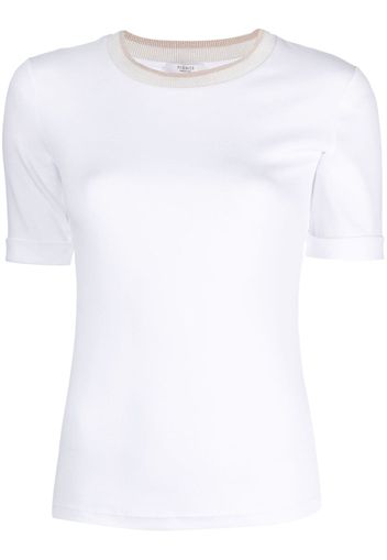 Peserico round-neck short-sleeve T-shirt - Weiß