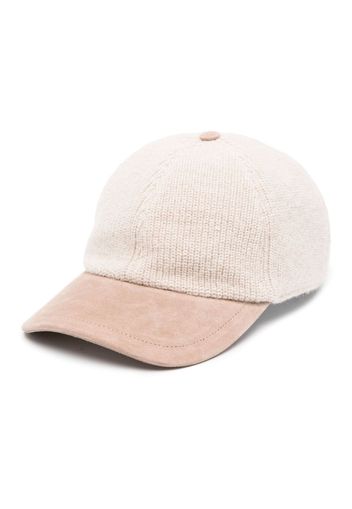 Peserico curved-peak panelled baseball cap - Nude