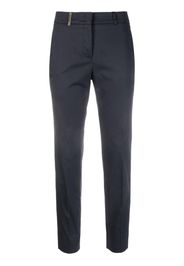 Peserico cropped slim-fit trousers - Blau