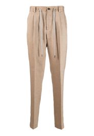 Peserico drawstring tapered trousers - Nude