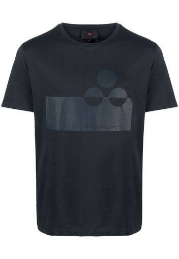 Peuterey T-Shirt mit Logo-Print - Blau