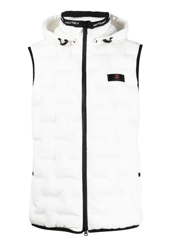 Peuterey logo-patch padded gilet - Weiß