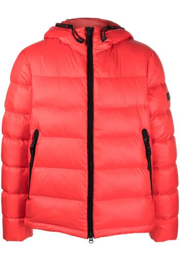 Peuterey logo-patch padded jacket - Rot