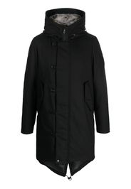 Peuterey logo-patch hooded down coat - Schwarz