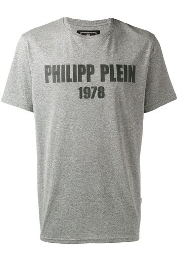 Philipp Plein T-Shirt mit Logo-Print - Grau