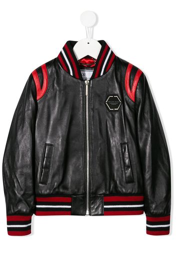 Philipp Plein Junior Klassische Bomberjacke - Schwarz