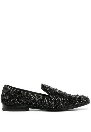 Philipp Plein Loafer mit Nieten - Schwarz