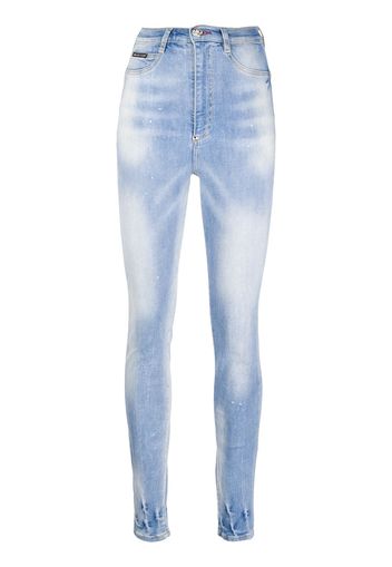 Philipp Plein Ausgeblichene Jeans - Blau