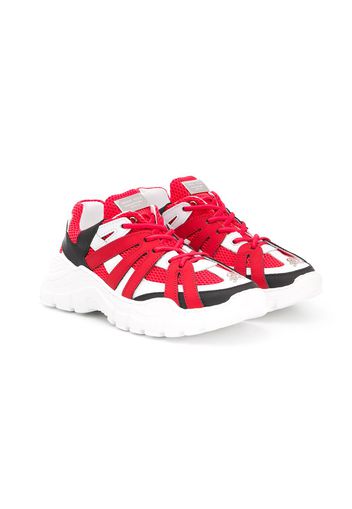 Philipp Plein Sneakers in Colour-Block-Optik - Rot