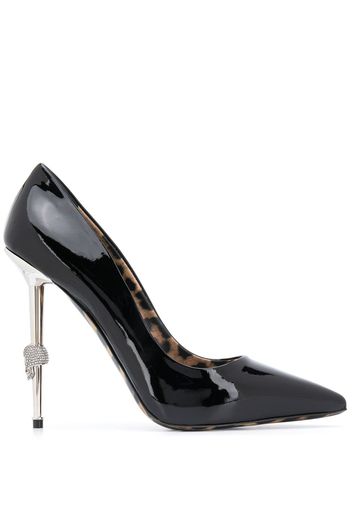 Philipp Plein Spitze 'Skull' Pumps - Schwarz