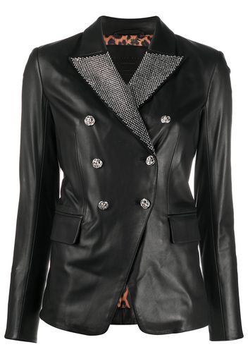 Philipp Plein Blazer mit Kristallen - Schwarz