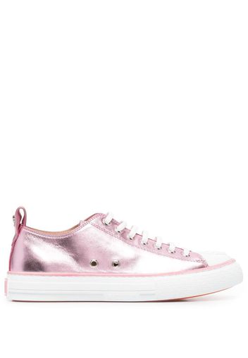 Philipp Plein Megastar Metallic-Sneakers - Rosa