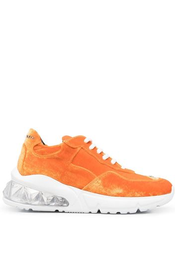 Philipp Plein Sneakers aus Samt - Orange