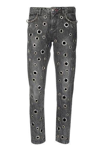 Philipp Plein Boyfriend-Jeans - Grau