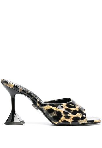 Philipp Plein Sandalen mit Leoparden-Print - Schwarz