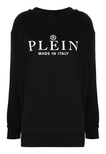 Philipp Plein Sweatshirt mit Logo-Print - Schwarz