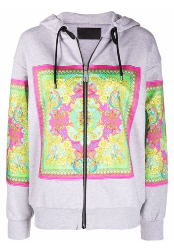 Philipp Plein Hoodie mit New Baroque-Print - Grau