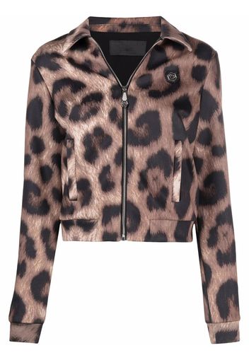 Philipp Plein Jacke mit Leoparden-Print - Nude