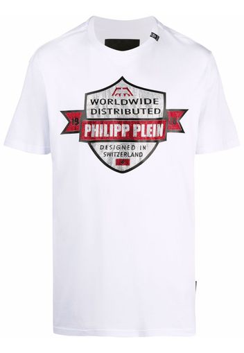 Philipp Plein T-Shirt mit Slogan-Print - Weiß