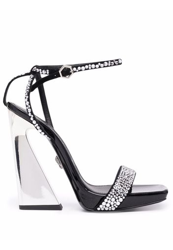 Philipp Plein Sandalen mit Schmucksteinen - Schwarz