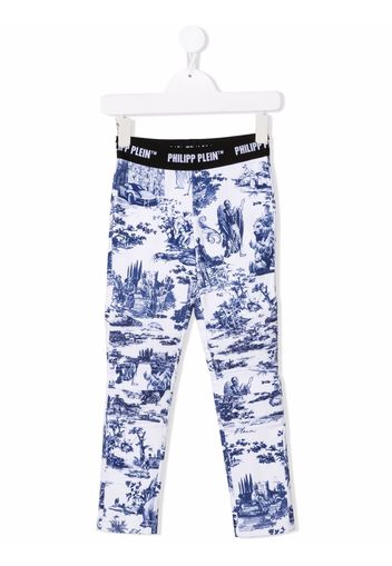 Philipp Plein Junior En PLEIN Leggings - Weiß