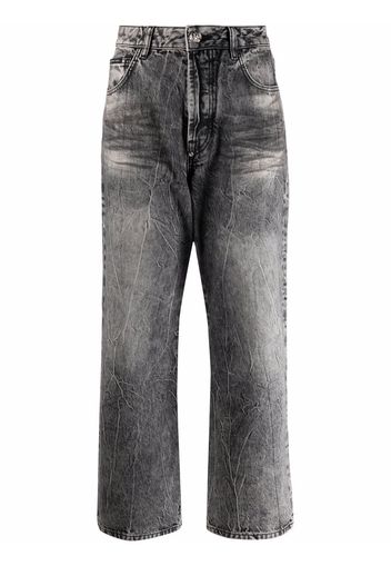 Philipp Plein Iconic Plein Wide-Leg-Jeans - Grau