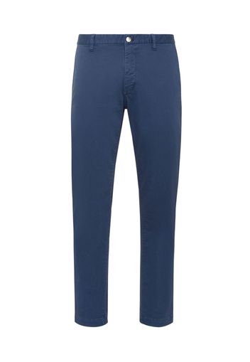 Philipp Plein Schmale Chino mit Hexagon-Patch - Blau