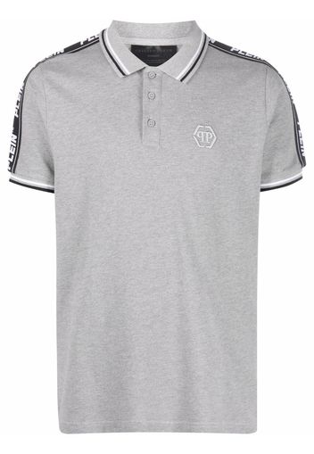 Philipp Plein embroidered-logo polo shirt - Grau