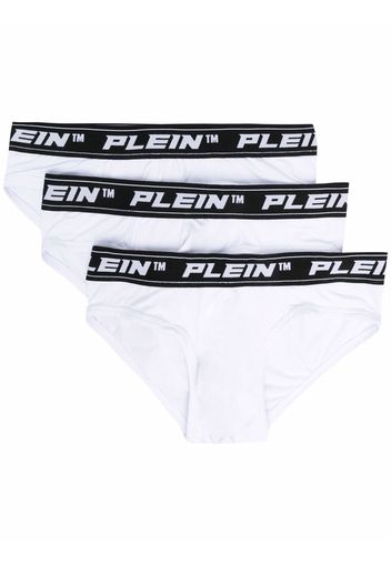 Philipp Plein 3er-Set Slips - Weiß