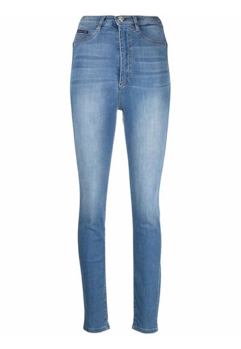 Philipp Plein high-waisted jeggings - Blau