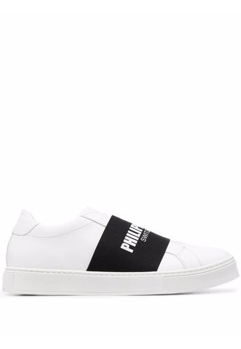 Philipp Plein Slip-On-Sneakers mit Logo - Weiß