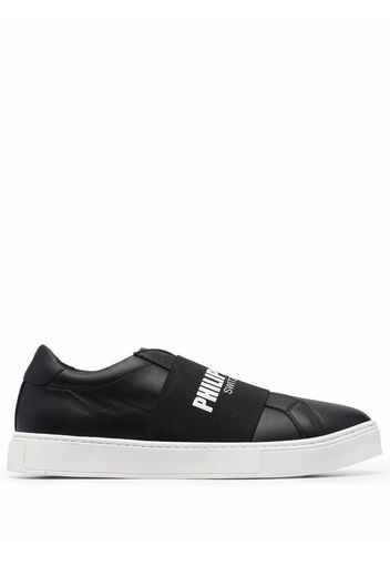 Philipp Plein Slip-On-Sneakers mit Logo - Schwarz