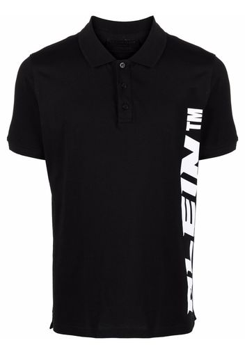 Philipp Plein logo short-sleeve polo shirt - Schwarz