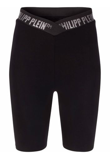 Philipp Plein Stones super high waist shorts - Schwarz