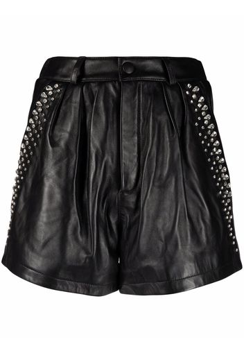 Philipp Plein Shorts mit Kristallen - Schwarz