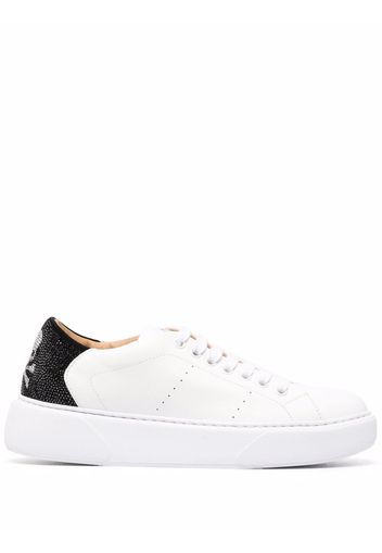 Philipp Plein Sneakers mit Totenkopf - Weiß