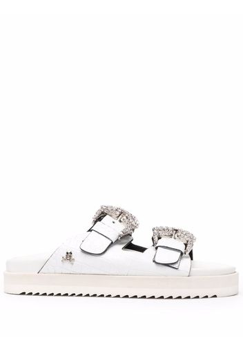 Philipp Plein Cocco Sandalen - Weiß