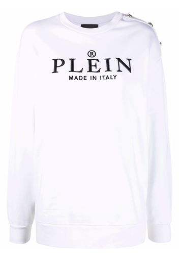 Philipp Plein Sweatshirt mit Logo-Print - Weiß